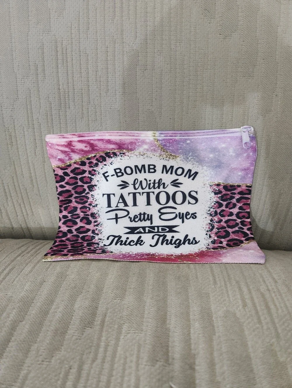 🎉 Mom With Tattoos Makeup Bag